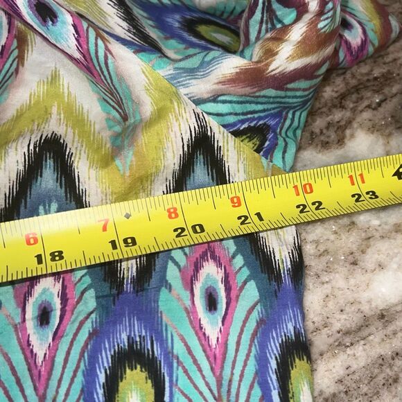 Vix by Paula Hermanny Beaded Kaftan Swim Cover Up Top Sheer Blouse, Women’s M - Picture 11 of 12